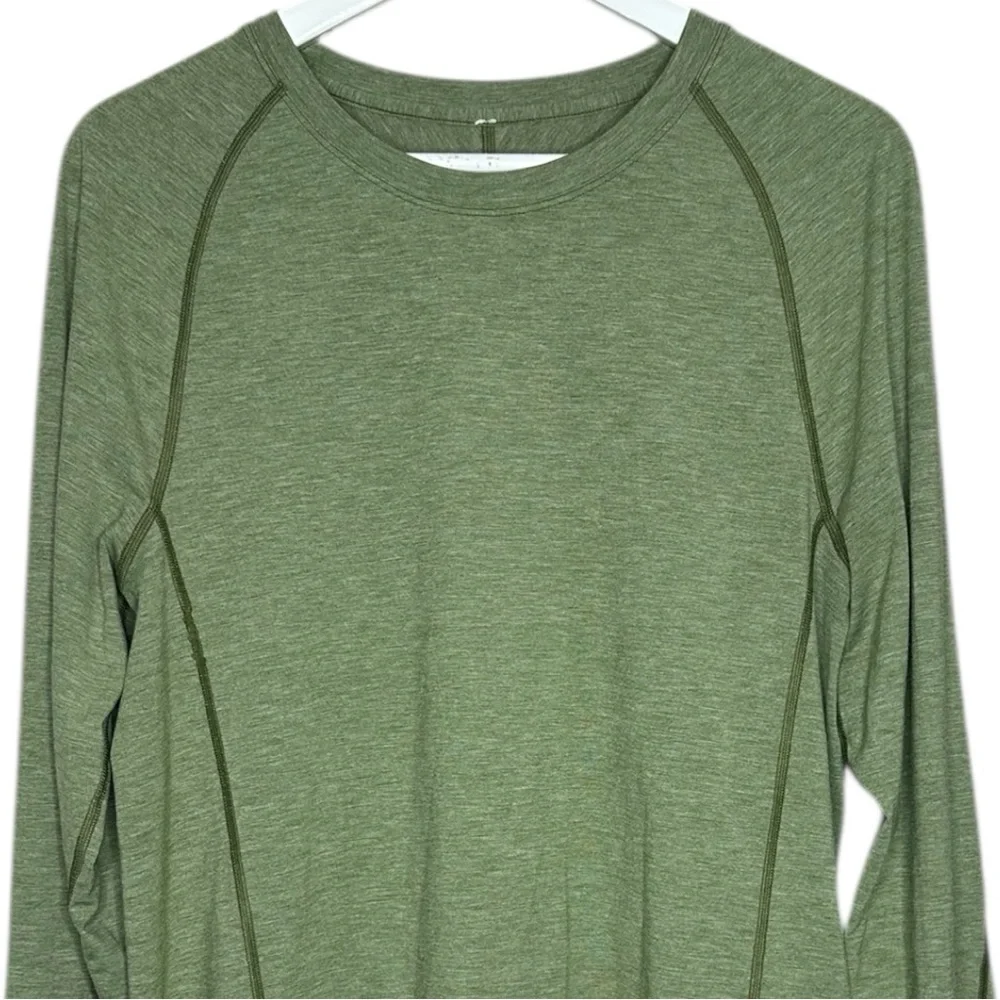 Lululemon Long Sleeve Shirt Heathered Spiced Olive